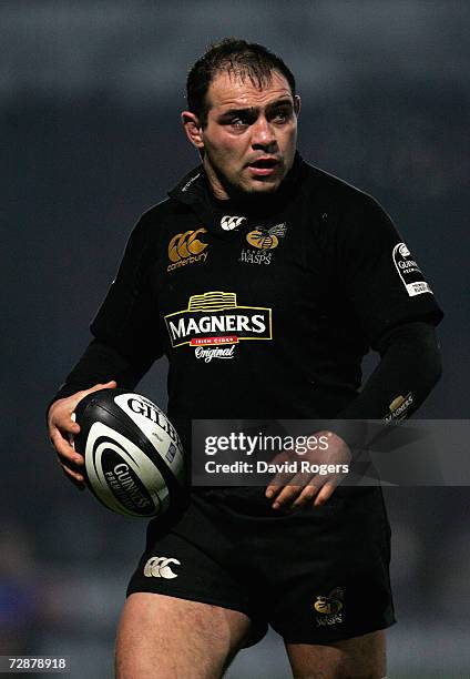 Raphael Ibanez of Wasps pictured during the Guinness Premiership match between London Wasps and Gloucester at Adams Park on December 26, 2006 in High...