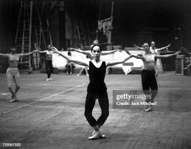 Ballerina Marjorie Tallchief in Barcelona with the Harkness Ballet, May 1966. Photo by Jack Mitchell/Getty Images