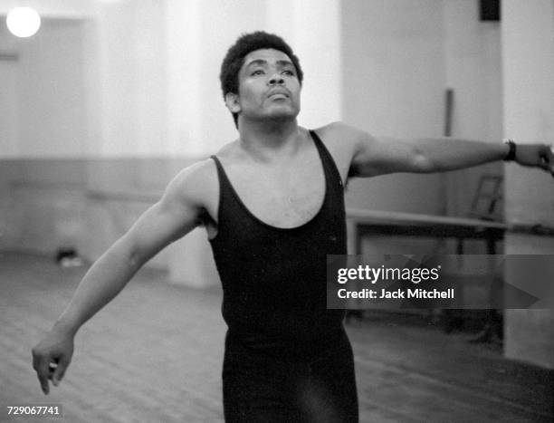 Alvin Ailey in Barcelona with the Harkness Ballet in March, 1966. Photo by Jack Mitchell/Getty Images