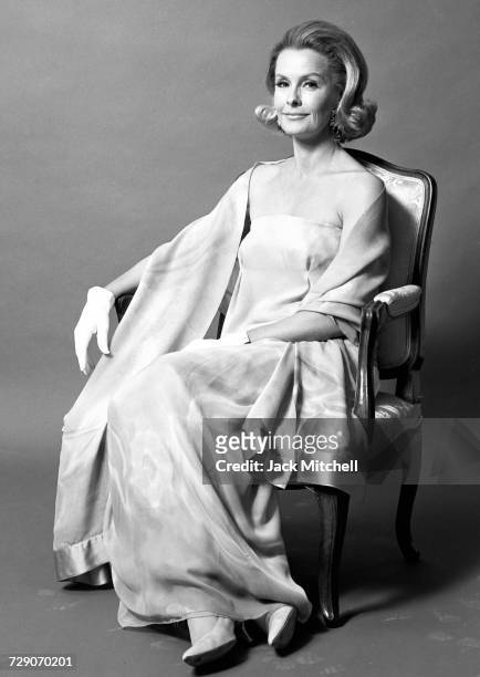 Actress Dina Merrill photographed in April 1966. Photo by Jack Mitchell/Getty Images