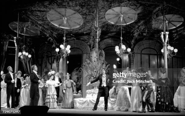 Metropolitan Opera's production of Die Fledermaus, starring Kiri Te Kanawa, Judith Blegen, Tatiana Troanos,Håkan Hagegård and David Rendall, in...