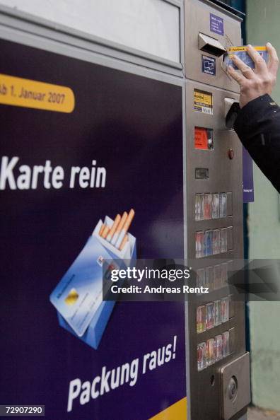 how to use cigarette machine germany Yes, Those Are Machines. Lab Rat Abroad A woman holds her payment