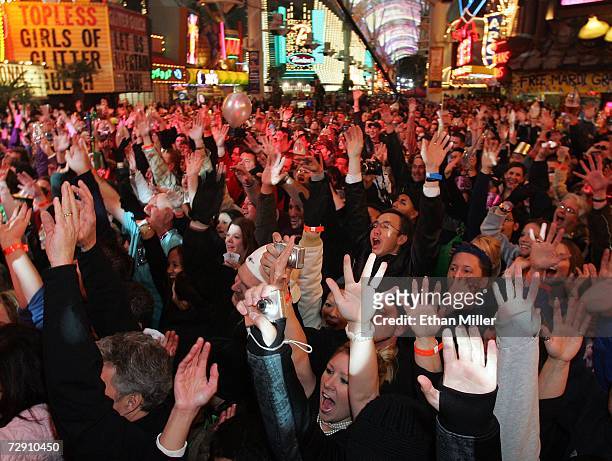 Revelers celebrate during the CD USA New Year's Eve event at the