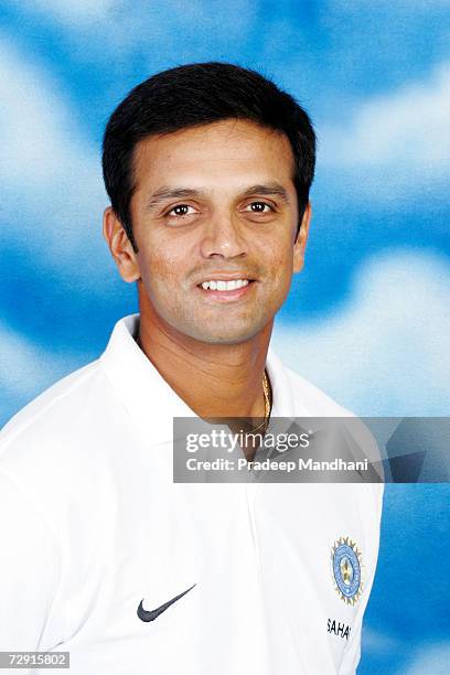 Headshot of Rahul Dravid of India taken ahead of the ICC Champions Trophy on October 2, 2006 in Mumbai, India.