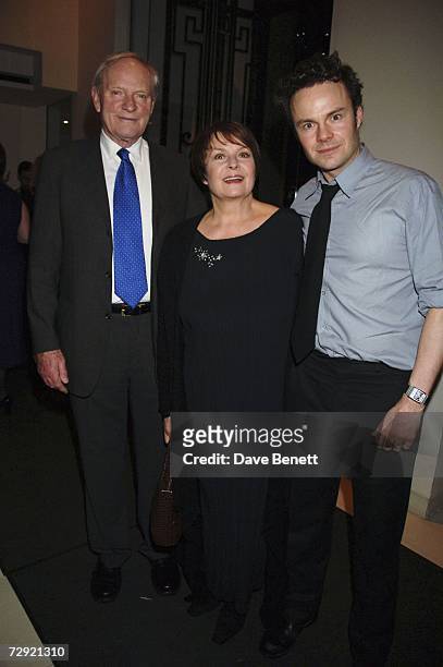 Julian Glover, Isla Blair and Jamie Glover attend "The History Boys" after party at Number One the Aldwych on January 3, 2007 in London, England.
