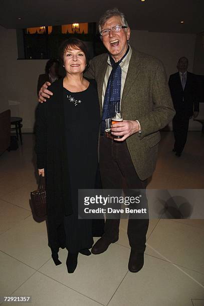 Isla Blair and Stephen Moore attend "The History Boys" after party at Number One the Aldwych on January 3, 2007 in London, England.