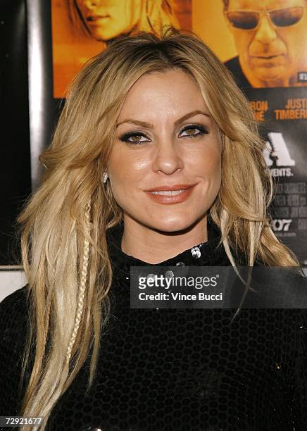 Actress Heather Wahlquist attends the premiere of the Universal Pictures' film "Alpha Dog" on January 3, 2007 at the Arclight Theatres in Hollywood,...