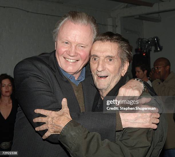 Actors Jon Voight and Harry Dean Stanton attend the after party following the premiere of Universal Pictures' "Alpha Dog" at the Cinerama Dome on...