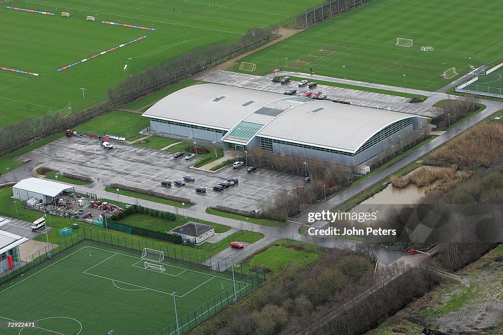 An Aerial View Of Manchester United s Carrington Training Ground an-aerial-view-of-manchester-united-s-carrington-training-ground