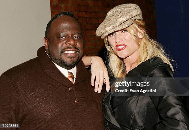 Actors Cedric The Entertainer and Nicollette Sheridan attend the "Code Name: The Cleaner" premiere after party at Pacha, January 04, 2007 in New York...