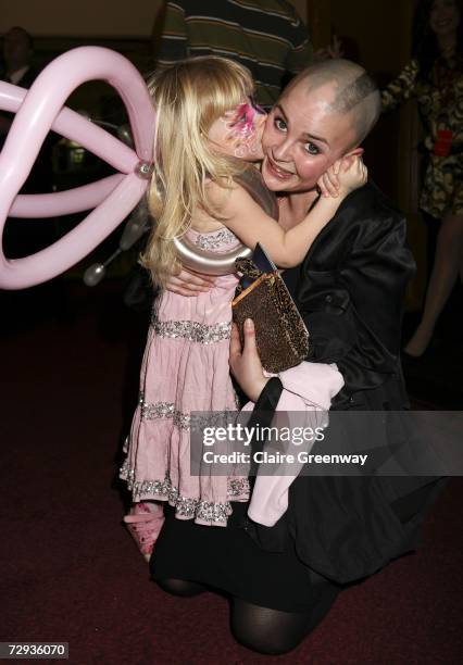 Presenter Gail Porter and her daughter Honey arrive at the VIP performance of Cirque Du Soleil's 'Alegria' at Royal Albert Hall on January 5, 2007 in...