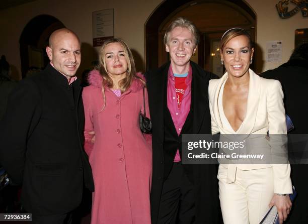 Presenter Tara Palmer-Tomkinson , designer Philip Treacy and their guests arrive at the VIP performance of Cirque Du Soleil's 'Alegria' at Royal...