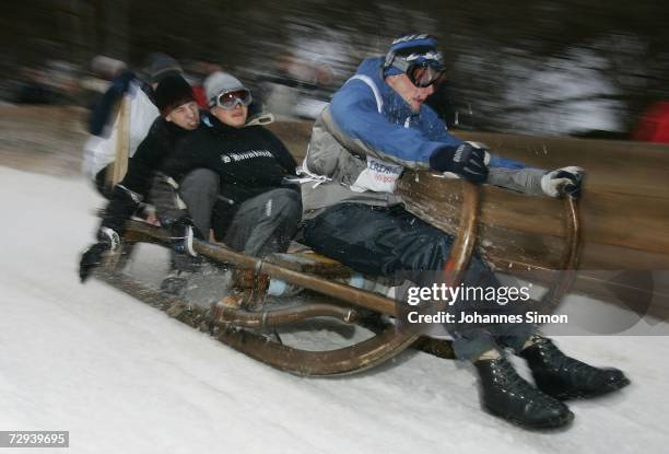 Man Riding Sled Man Sledding Photos and Premium High Res Pictures - Getty Images