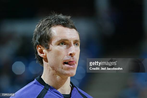 Steve Nash of the Phoenix Suns stands on the court before the NBA game against the Sacramento Kings at Arco Arena on December 16, 2006 in Sacramento,...
