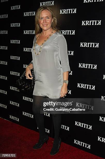 Angelina Anisimova poses at the KRITIK clothing launch at Casa Casaurina on December 30, 2006 in Miami Beach, Florida.