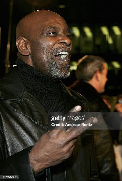 Chris Gardner attends The Pursuit of Happyness German Premiere on January 9, 2007 in Berlin, Germany. The movie is based on the life of Gardner.