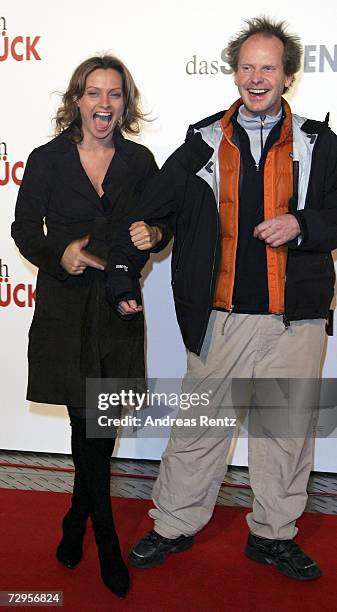 Actress Catherine Flemming and friend attend The Pursuit of Happyness German Premiere on January 9, 2007 in Berlin, Germany.