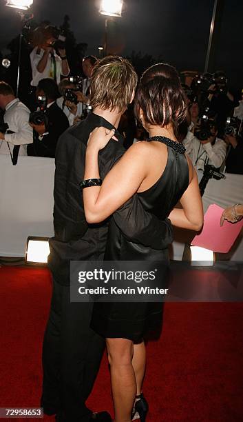 Aaron Carter and Kaci Brown arrives at the 33rd Annual People's Choice Awards held at the Shrine Auditorium on January 9, 2007 in Los Angeles,...