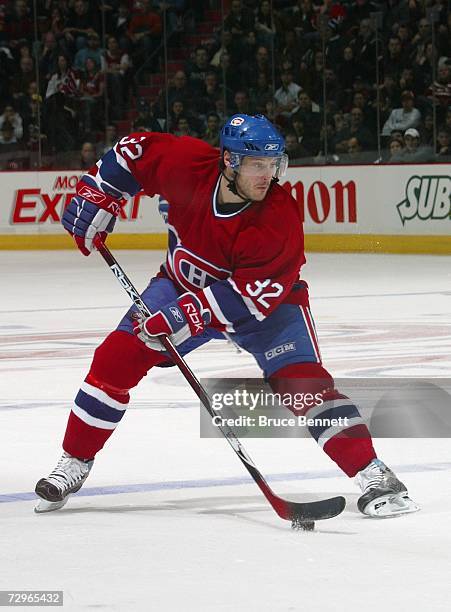 Mark Streit of the Montreal Canadiens skates against the Tampa Bay Lightning during their NHL game at Bell Centre on January 2, 2007 in Montreal,...