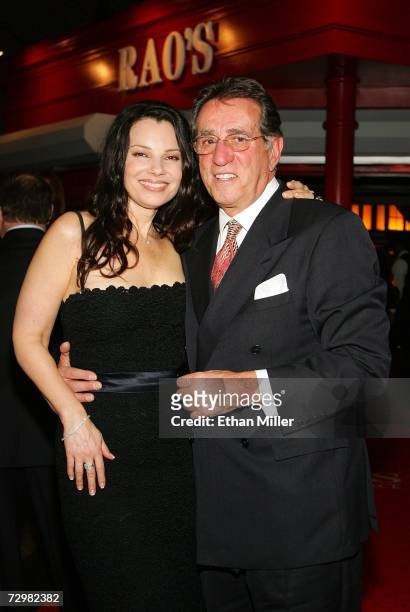 Actress Fran Drescher and actor and Rao's co-owner Frank Pellegrino Sr. Pose at the grand opening party for Rao's at Caesars Palace January 11, 2007...