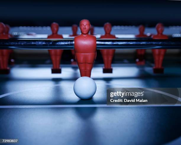 table soccer game, close up - table football stock pictures, royalty-free photos & images