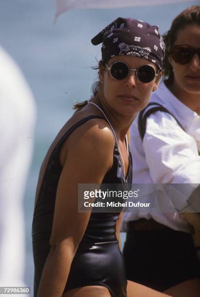 Princess Caroline of Monaco, a member of the Grimaldi family, attends an event in 1985 in St. Tropez, France. Princess Caroline married Ernst August...