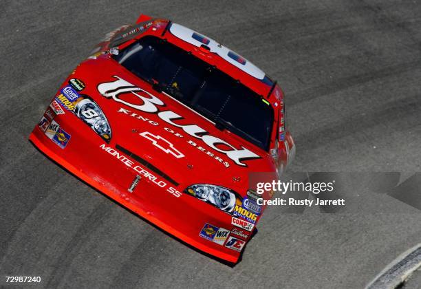 Dale Earnhardt Jr., driver of Budweiser Chevrolet, on track during the NASCAR Nextel Cup Series Bass Pro Shops 500 practice at Atlanta Motor Speedway...