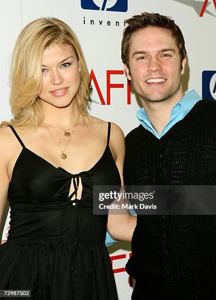 Actors Adrian Palicki and Scott Porter arrives at the 7th Annual AFI Awards luncheon held at the Four Seasons Hotel on January 12, 2007 in Los...