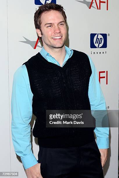 Actor Scott Porter arrives at the 7th Annual AFI Awards luncheon held at the Four Seasons Hotel on January 12, 2007 in Los Angeles, California.