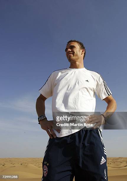 Valerien Ismael of Munich poses during the Bayern Munich desert tour on January 13, 2007 in Dubai, United Arab Emirates.