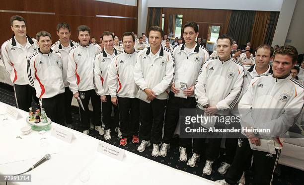 Ten referees who recieved the FIFA batch for their performance during the World Cup 2006 in Germany : Knut Kircher, Markus Merk, Wolfgang Stark,...