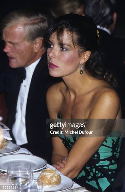 Princess Caroline of Monaco, a member of the Grimaldi family, attends an event in 1980 in Paris, France. Princess Caroline married Ernst August V,...