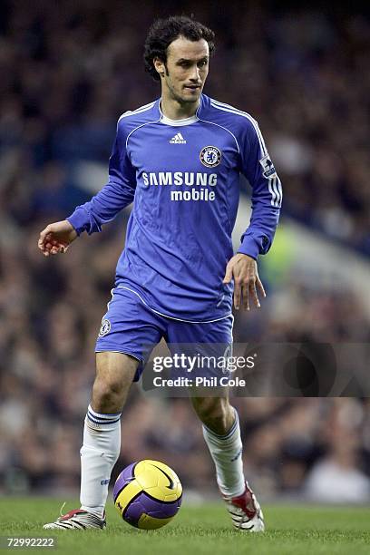 Ricardo Carvalho of Chelsea in action during the Barclays Premiership match between Chelsea and Wigan Athletic at Stamford Bridge on January 13, 2007...