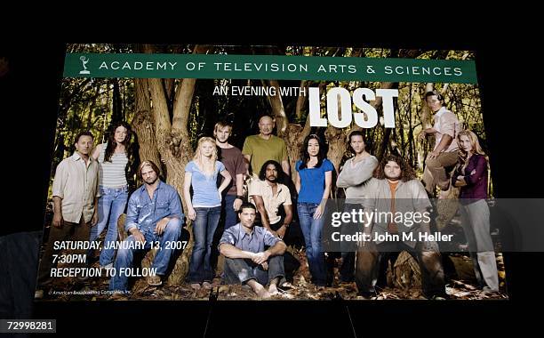 Sign for an evening with the cast of the television series "Lost" January 13, 2007 at the Leonard Goldenson Theater, Academy of Television Arts &...