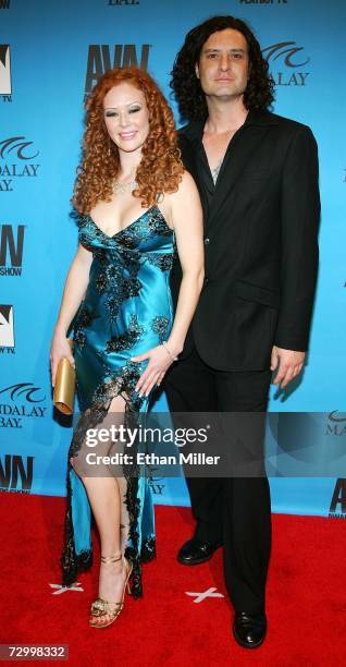 Adult film actors Audrey Hollander and Otto Bauer arrive at the 24th annual Adult Video News Awards Show at the Mandalay Bay Events Center January...