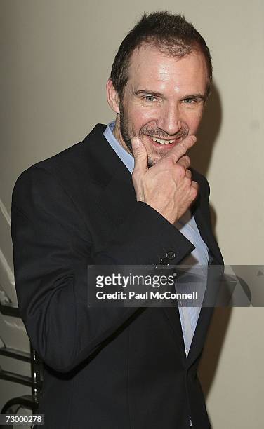 Actor Ralph Fiennes arrives at the 2006 Sydney Theatre Awards, held at the State Theatre's Statement Bar on January 15, 2007 in Sydney, Australia.