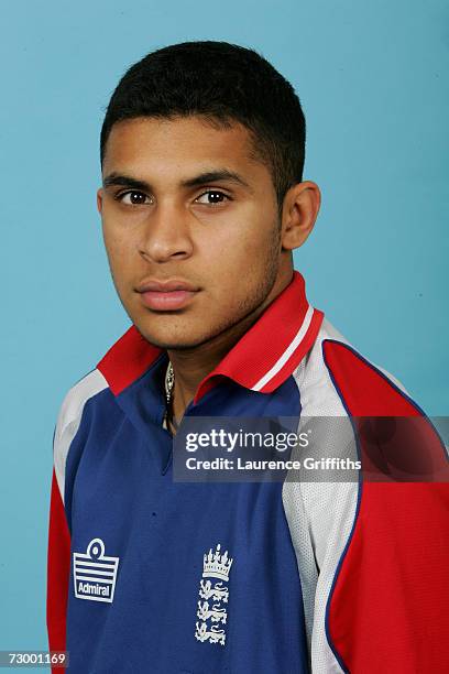 Adil Rashid of England A during a photocall for the England A And Under 19 Cricket squads at The ECB Cricket Academy on January 11, 2007 in...