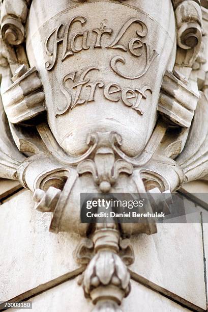 Stone Harley Street sign is pictured on January 15, in London, England. Britain's leading fertility clinic ARGC is under investigation after having...