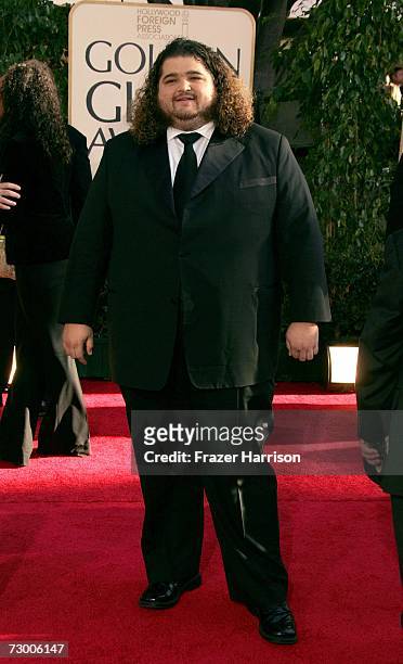 Actor Jorge Garcia arrives at the 64th Annual Golden Globe Awards at the Beverly Hilton on January 15, 2007 in Beverly Hills, California.