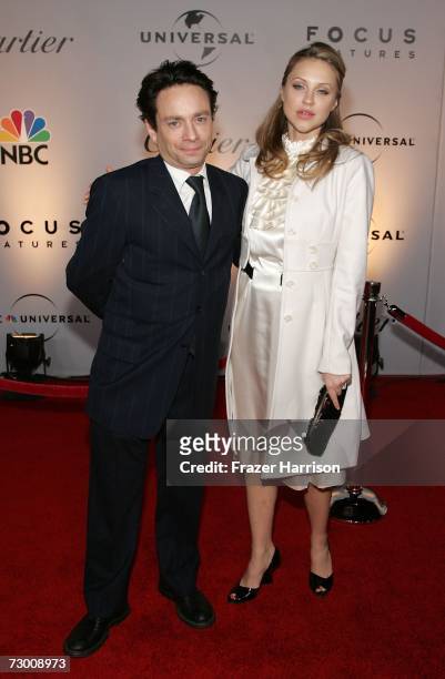 Actor Chris Kattan and guest Sunshine Deia Tutt arrive at the NBC/Universal Golden Globe After Party held at the Beverly Hilton on January 15, 2007...