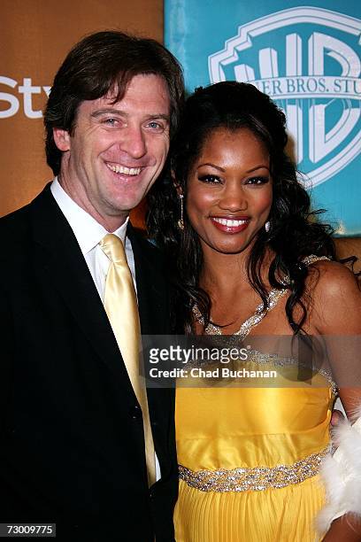 Actress Garcelle Beauvais and husband Mike Nilon arrive at the In Style Magazine and Warner Bros. Studios Golden Globe After Party held at the...