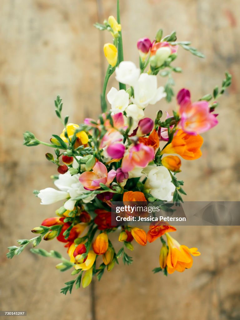 Bouquet of freesias