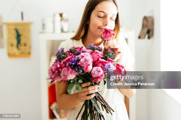 Smelling Roses Inbloom 1,126 Beautiful Woman Smelling Roses Stock Photos, High-Res Pictures ...