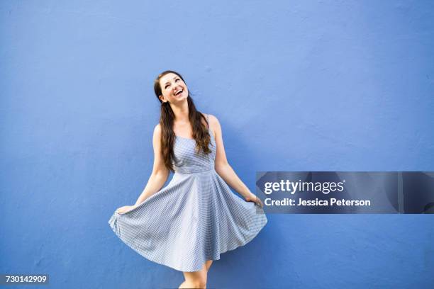 beautiful happy woman dancing - puerto rico dance stock pictures, royalty-free photos & images