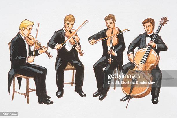 73 String Quartet High Res Illustrations - Getty Images