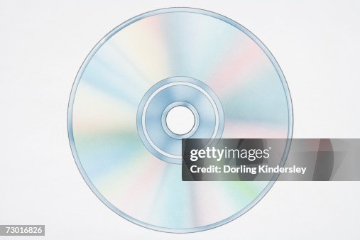 Illustration, blank CD. Illustration, blank CD.