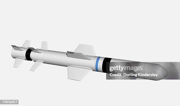 stockillustraties, clipart, cartoons en iconen met agm 84d harpoon missile, digital illustration. - harpoen