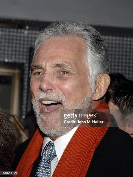 David Hedison attends the premiere performance of Joan Collins and Linda Evans in "Legends" on January 16, 2007 at the Wlishire Theatre in Beverly...
