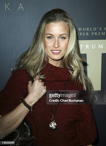 Actress Michele Merkin attends Trump Vodka launch party at Les Deux on January 17, 2007 in Los Angeles, California.