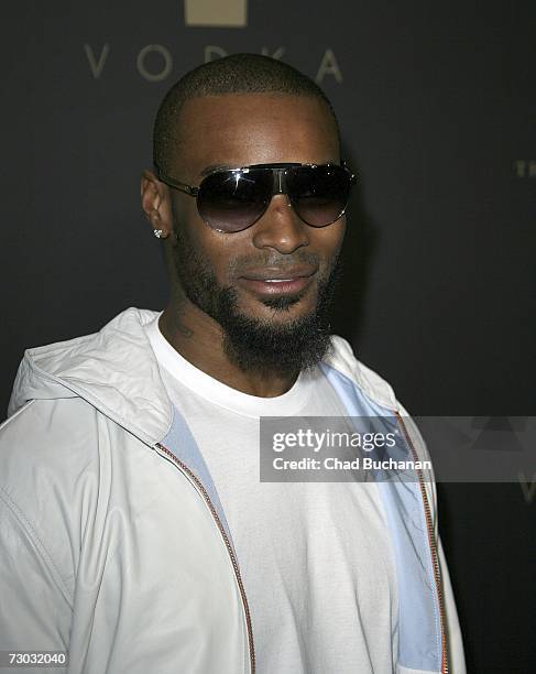 Model Tyson Beckford attends Trump Vodka launch party at Les Deux on January 17, 2007 in Los Angeles, California.